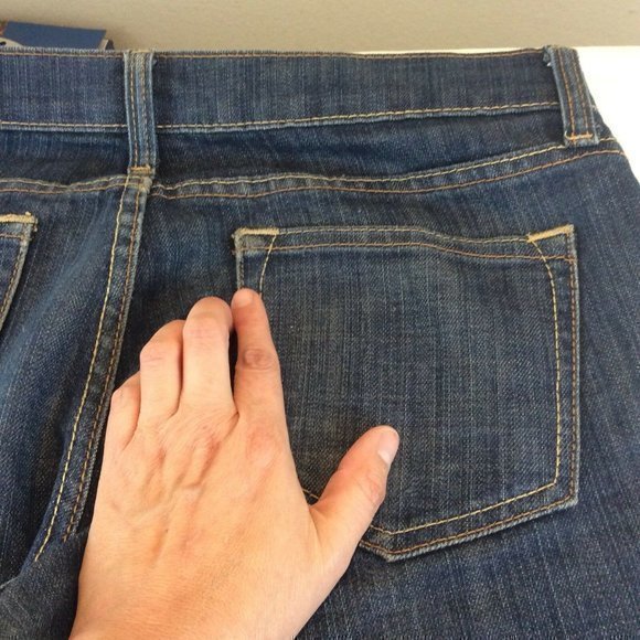 Old Navy Straight Leg Stretch The Diva Fit Size 8 Jeans Dark Wash Denim Womens - Picture 12 of 12